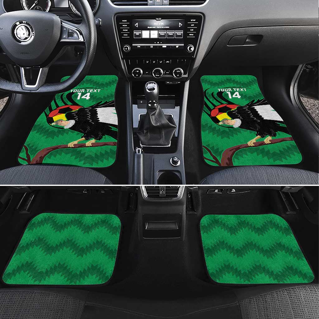 Custom Bolivia Football Car Mats Andean Condor Vamo La Verde