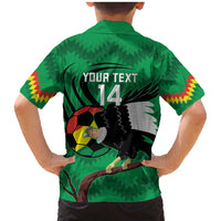 Custom Bolivia Football Family Matching Mermaid Dress and Hawaiian Shirt Andean Condor Vamo La Verde