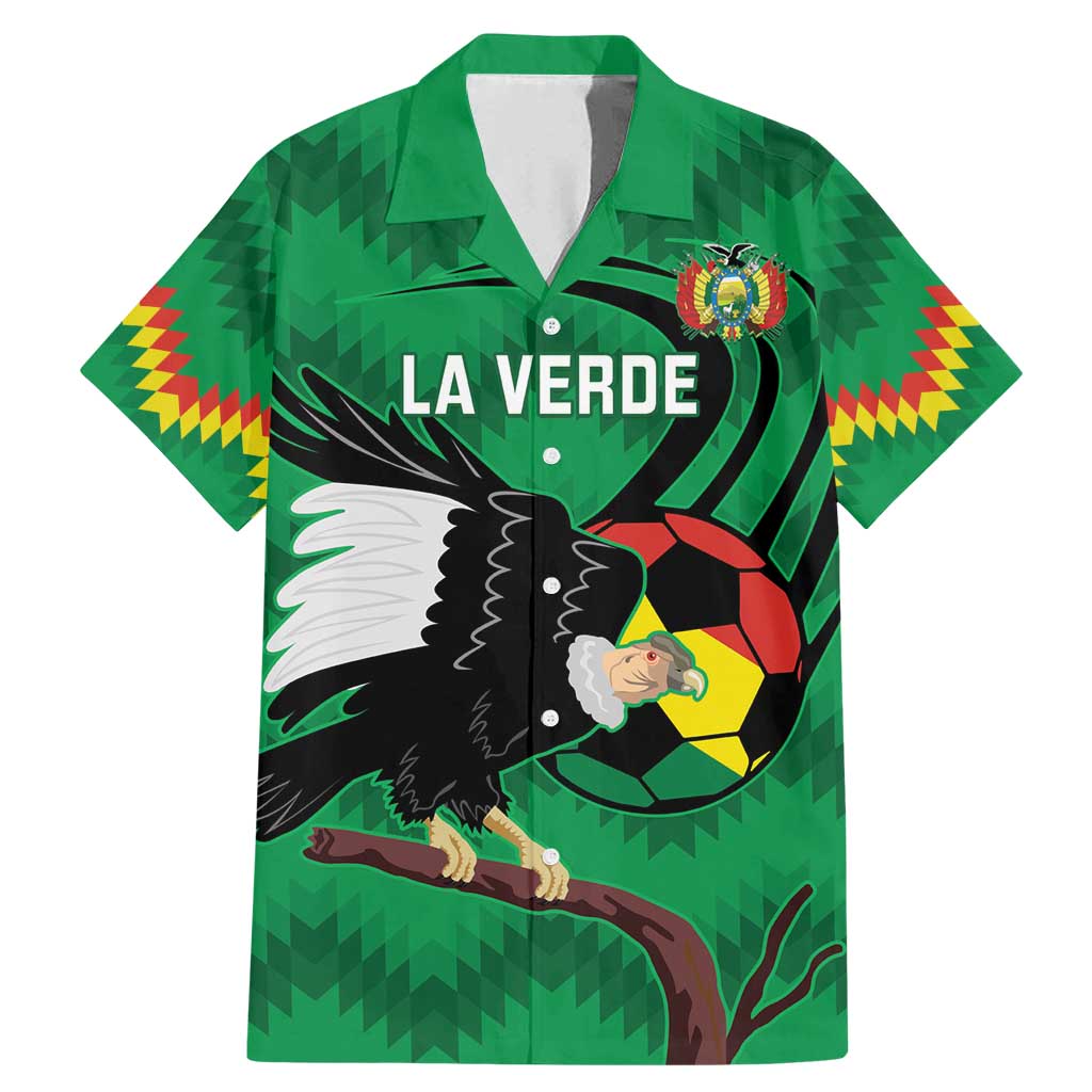 Custom Bolivia Football Family Matching Mermaid Dress and Hawaiian Shirt Andean Condor Vamo La Verde