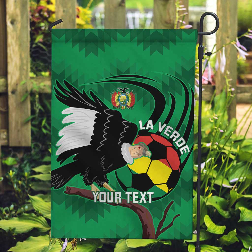 Custom Bolivia Football Garden Flag Andean Condor Vamo La Verde