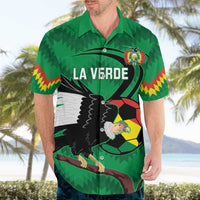 Custom Bolivia Football Hawaiian Shirt Andean Condor Vamo La Verde
