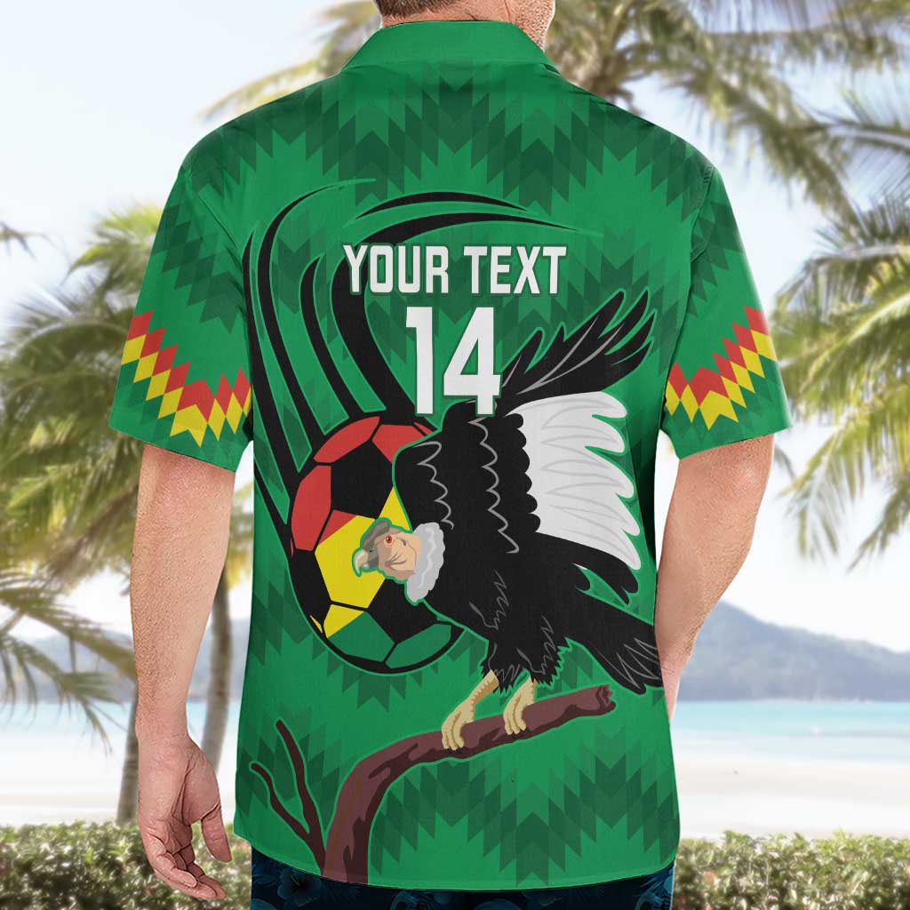 Custom Bolivia Football Hawaiian Shirt Andean Condor Vamo La Verde