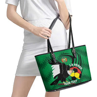 Custom Bolivia Football Leather Tote Bag Andean Condor Vamo La Verde
