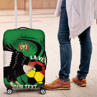 Custom Bolivia Football Luggage Cover Andean Condor Vamo La Verde