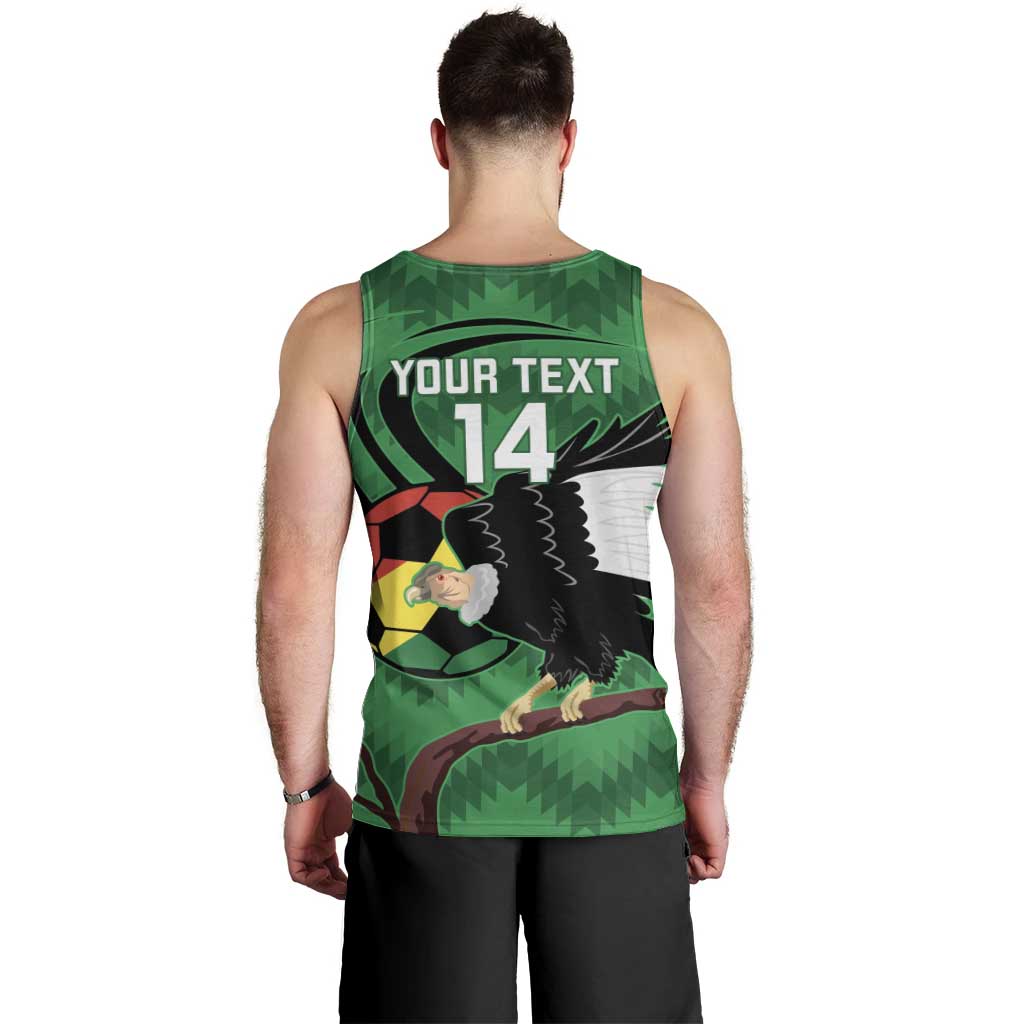 Custom Bolivia Football Men Tank Top Andean Condor Vamo La Verde