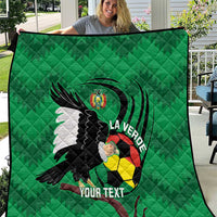 Custom Bolivia Football Quilt Andean Condor Vamo La Verde