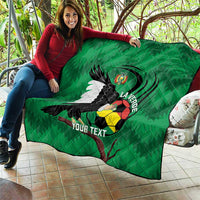 Custom Bolivia Football Quilt Andean Condor Vamo La Verde
