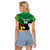 Custom Bolivia Football Raglan Cropped T Shirt Andean Condor Vamo La Verde