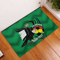 Custom Bolivia Football Rubber Doormat Andean Condor Vamo La Verde