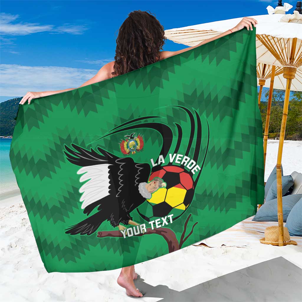Custom Bolivia Football Sarong Andean Condor Vamo La Verde