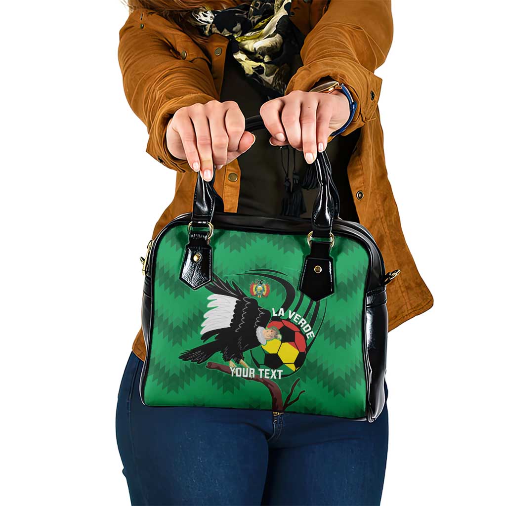 Custom Bolivia Football Shoulder Handbag Andean Condor Vamo La Verde