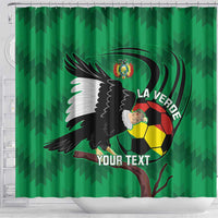 Custom Bolivia Football Shower Curtain Andean Condor Vamo La Verde