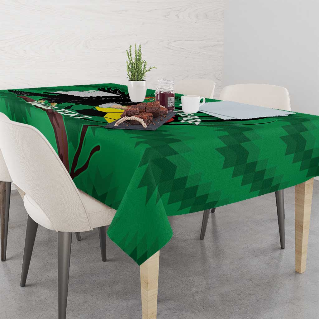 Custom Bolivia Football Tablecloth Andean Condor Vamo La Verde