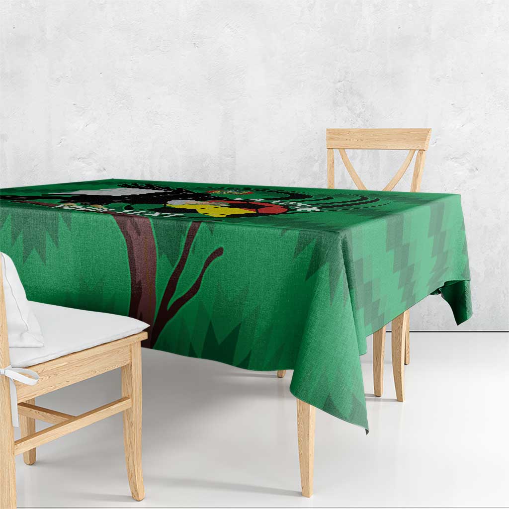 Custom Bolivia Football Tablecloth Andean Condor Vamo La Verde