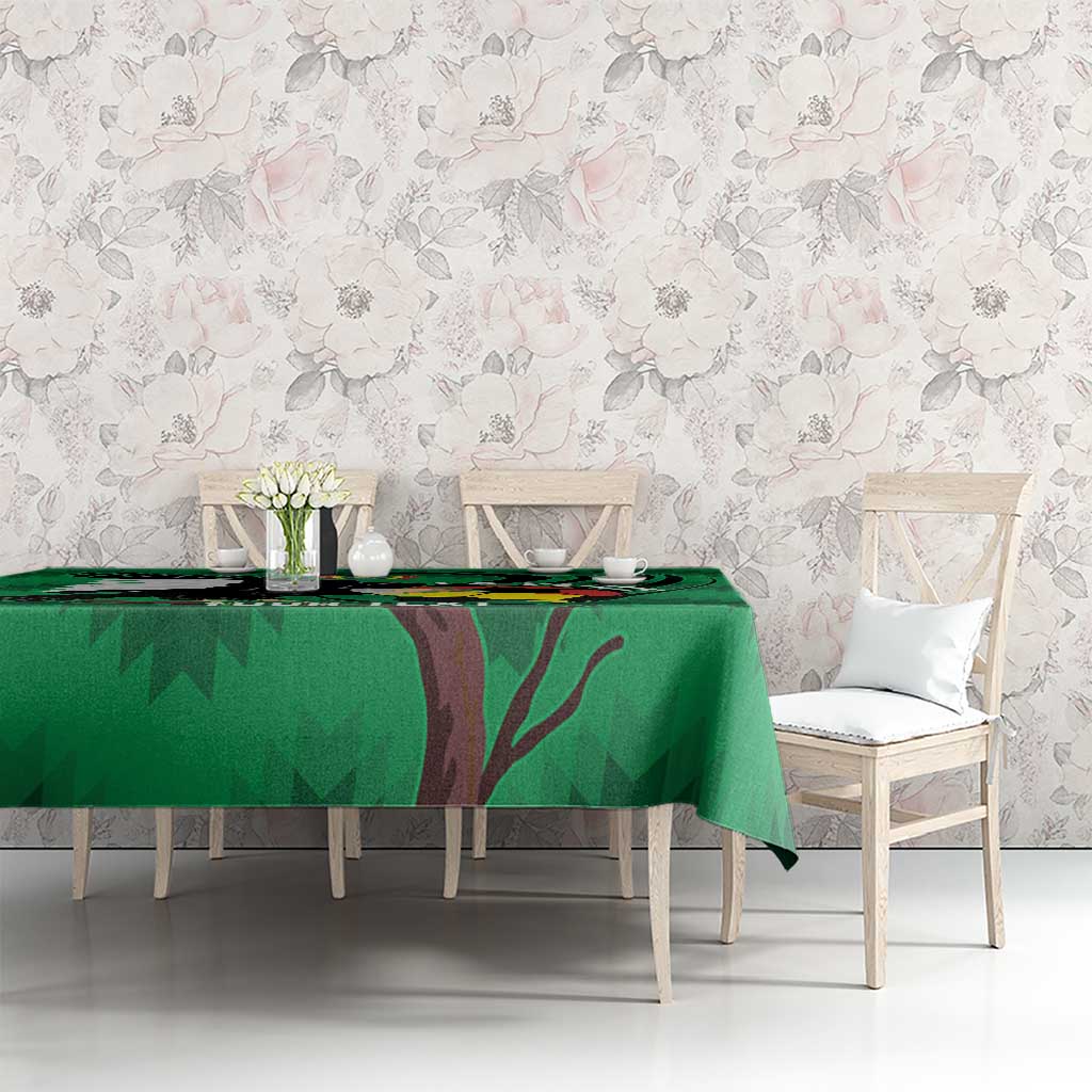 Custom Bolivia Football Tablecloth Andean Condor Vamo La Verde