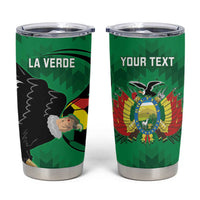 Custom Bolivia Football Tumbler Cup Andean Condor Vamo La Verde