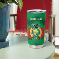Custom Bolivia Football Tumbler Cup Andean Condor Vamo La Verde