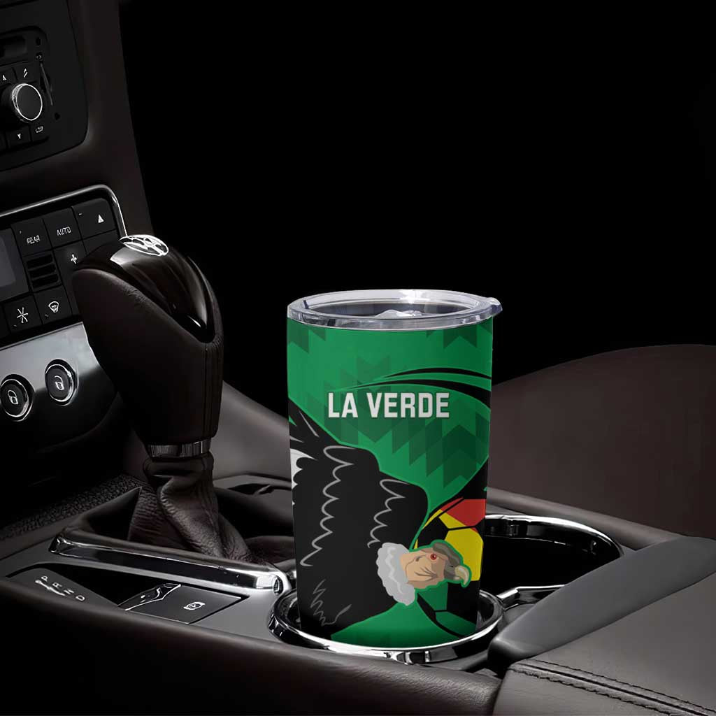 Custom Bolivia Football Tumbler Cup Andean Condor Vamo La Verde