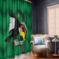 Custom Bolivia Football Window Curtain Andean Condor Vamo La Verde