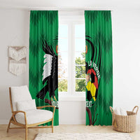 Custom Bolivia Football Window Curtain Andean Condor Vamo La Verde