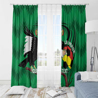 Custom Bolivia Football Window Curtain Andean Condor Vamo La Verde