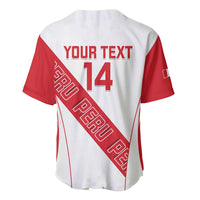 Custom Peru Football Baseball Jersey La Bicolor Coat Of Arms Style