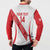 Custom Peru Football Button Sweatshirt La Bicolor Coat Of Arms Style