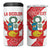 Custom Peru Football 4 in 1 Can Cooler Tumbler La Bicolor Coat Of Arms Style