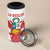 Custom Peru Football 4 in 1 Can Cooler Tumbler La Bicolor Coat Of Arms Style