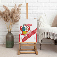 Custom Peru Football Canvas Wall Art La Bicolor Coat Of Arms Style