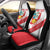 Custom Peru Football Car Seat Cover La Bicolor Coat Of Arms Style