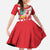 Custom Peru Football Family Matching Off Shoulder Maxi Dress and Hawaiian Shirt La Bicolor Coat Of Arms Style