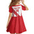 Custom Peru Football Family Matching Off Shoulder Maxi Dress and Hawaiian Shirt La Bicolor Coat Of Arms Style