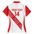 Custom Peru Football Family Matching Off Shoulder Maxi Dress and Hawaiian Shirt La Bicolor Coat Of Arms Style