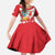 Custom Peru Football Family Matching Puletasi and Hawaiian Shirt La Bicolor Coat Of Arms Style