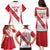 Custom Peru Football Family Matching Puletasi and Hawaiian Shirt La Bicolor Coat Of Arms Style