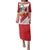 Custom Peru Football Family Matching Puletasi and Hawaiian Shirt La Bicolor Coat Of Arms Style