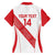 Custom Peru Football Family Matching Short Sleeve Bodycon Dress and Hawaiian Shirt La Bicolor Coat Of Arms Style