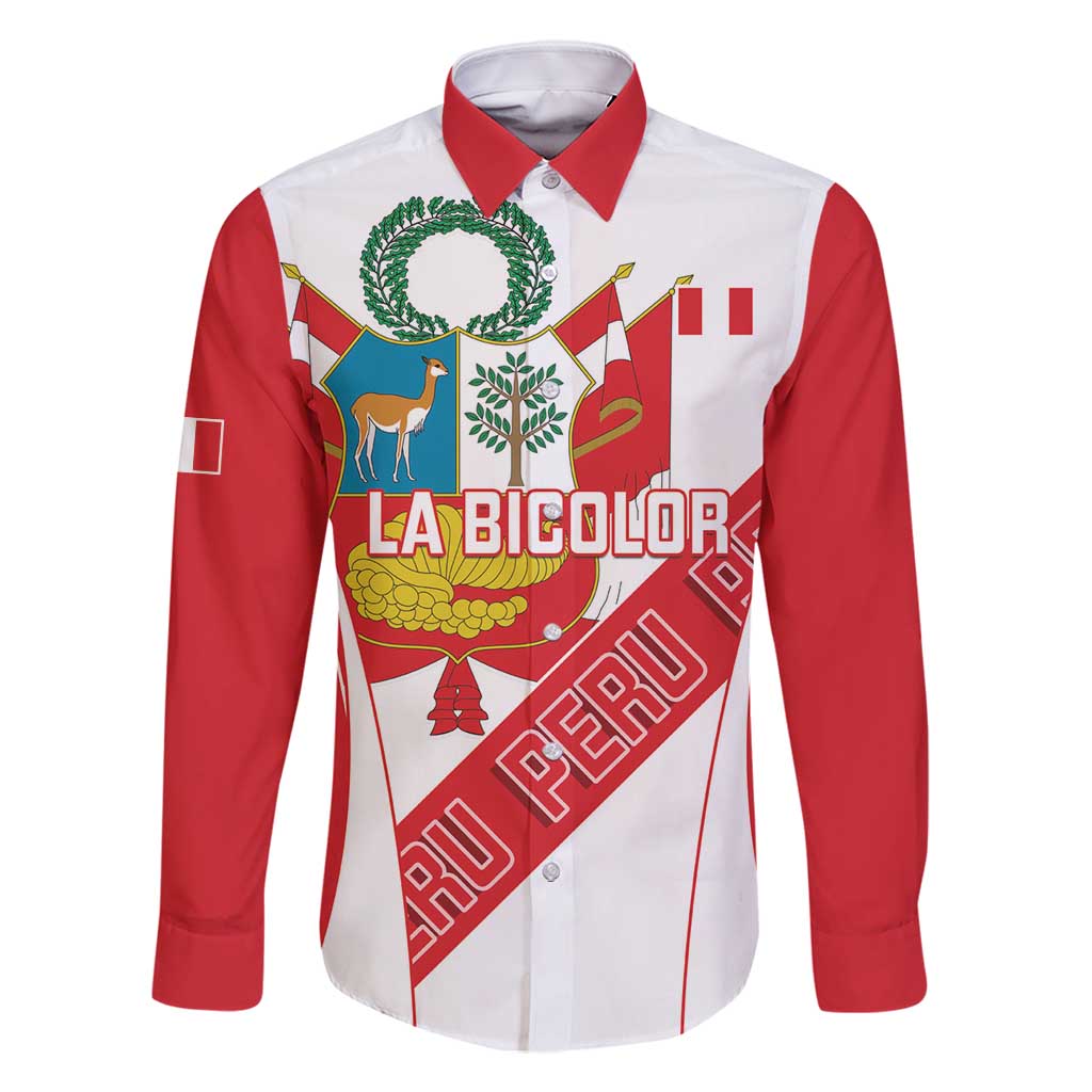 Custom Peru Football Family Matching Summer Maxi Dress and Hawaiian Shirt La Bicolor Coat Of Arms Style