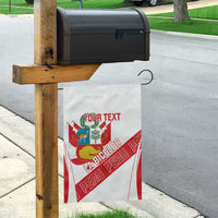 Custom Peru Football Garden Flag La Bicolor Coat Of Arms Style