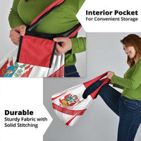 Custom Peru Football Grocery Bag La Bicolor Coat Of Arms Style