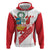 Custom Peru Football Hoodie La Bicolor Coat Of Arms Style