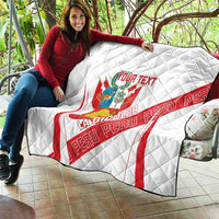 Custom Peru Football Quilt La Bicolor Coat Of Arms Style