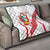 Custom Peru Football Quilt La Bicolor Coat Of Arms Style