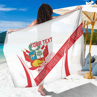 Custom Peru Football Sarong La Bicolor Coat Of Arms Style
