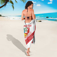 Custom Peru Football Sarong La Bicolor Coat Of Arms Style