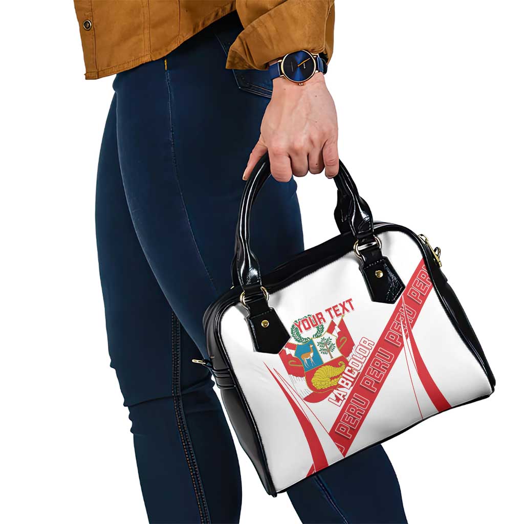 Custom Peru Football Shoulder Handbag La Bicolor Coat Of Arms Style