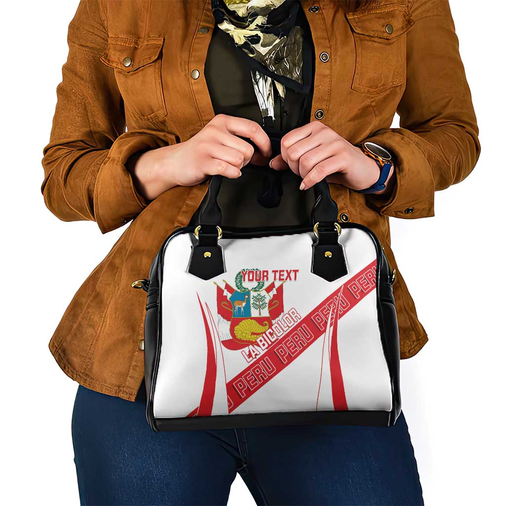 Custom Peru Football Shoulder Handbag La Bicolor Coat Of Arms Style