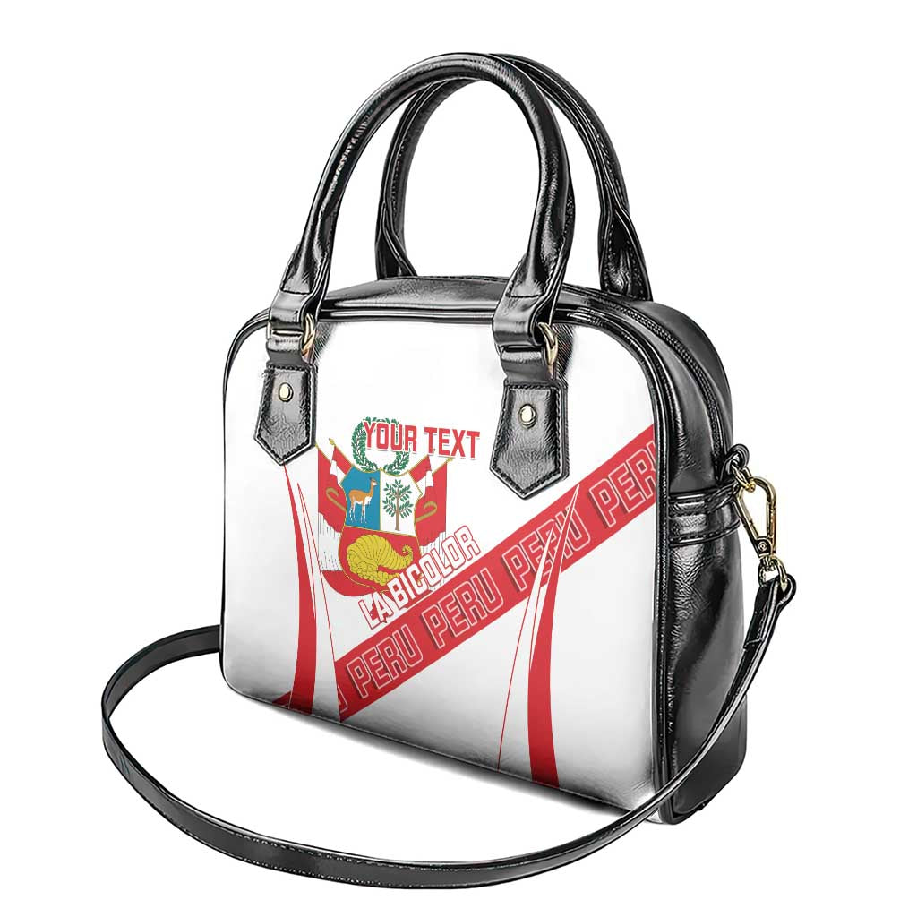 Custom Peru Football Shoulder Handbag La Bicolor Coat Of Arms Style