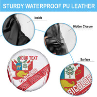 Custom Peru Football Spare Tire Cover La Bicolor Coat Of Arms Style